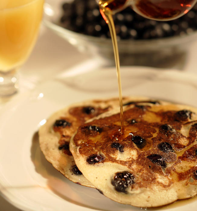 BLD's blueberry ricotta pancakes