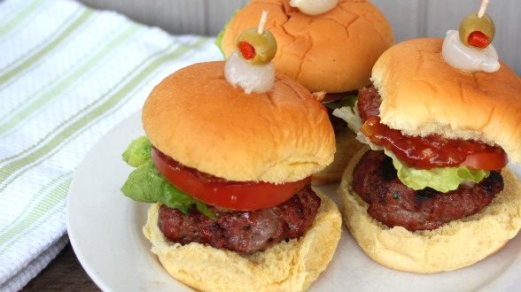 Bloody Bull Burgers with Crunchy Ketchup
