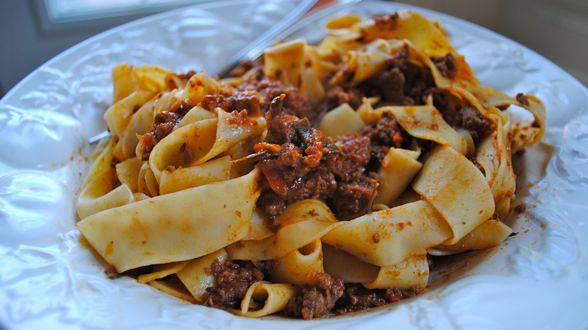 Bolognese with Barolo and Black Pepper Sauce