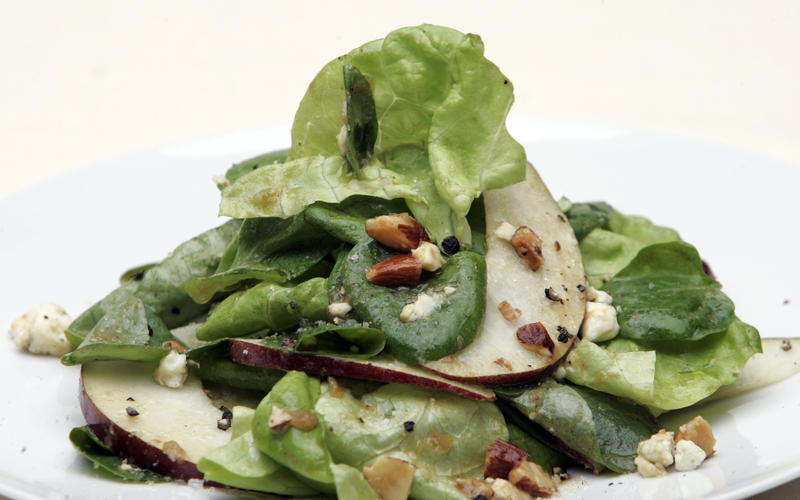 Butter lettuce salad with cipolline vinaigrette