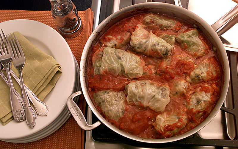 Cabbage Rolls With Lamb and Pine Nuts