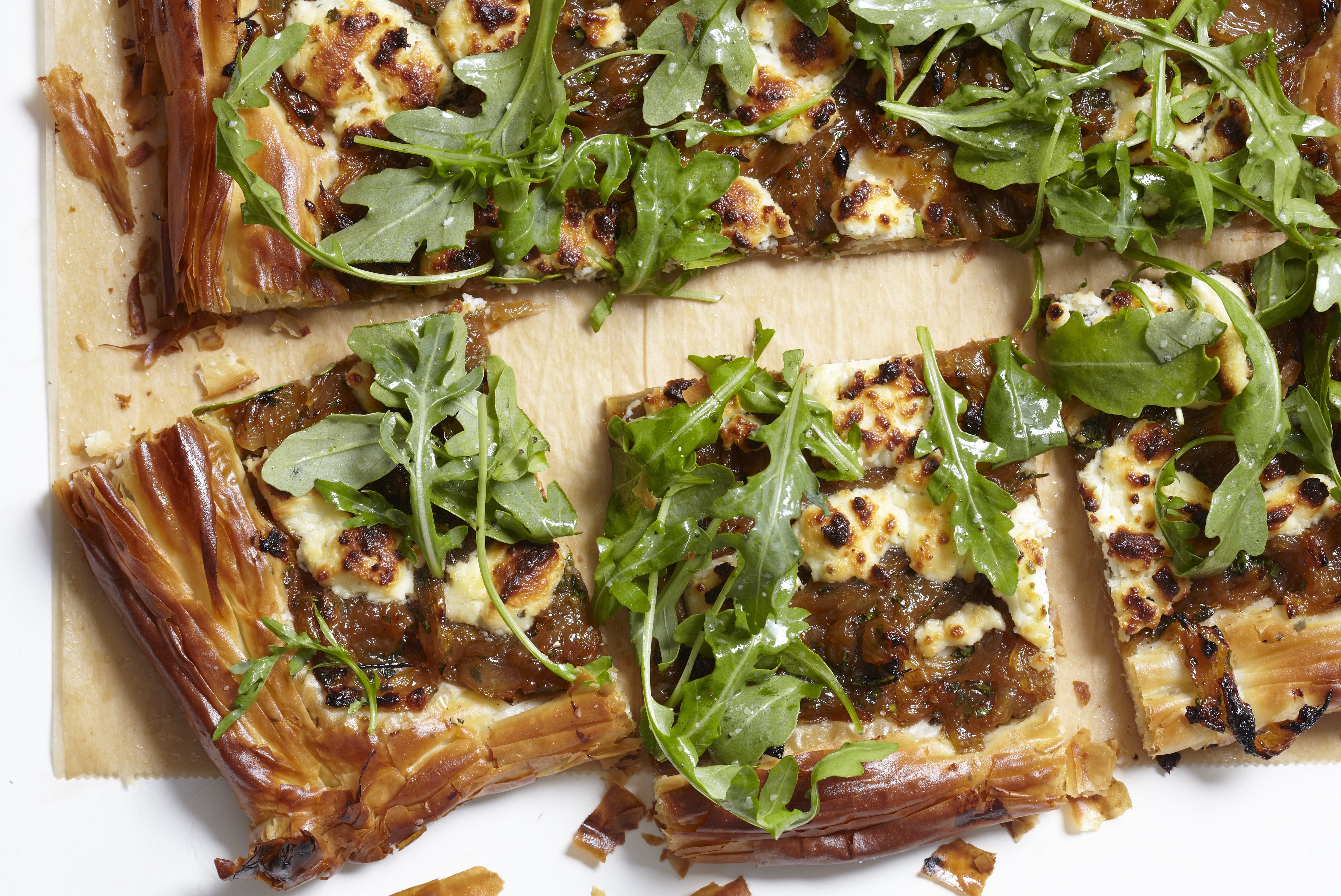Caramelized Onion and Phyllo Tart