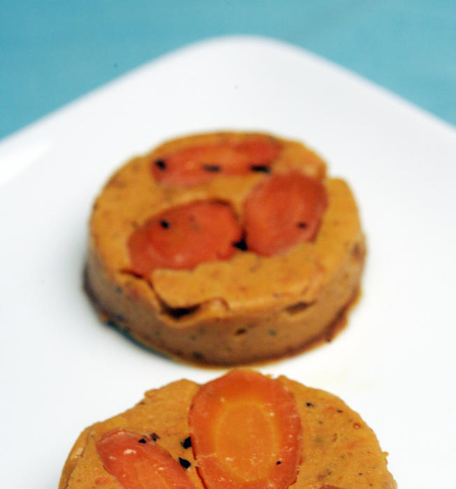Carrot-thyme timbales
