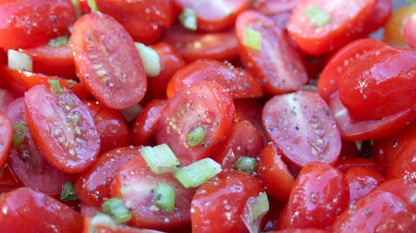 Cherry Tomato and Scallion Salad
