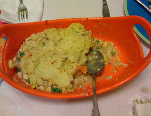 Chicken and Garlic-Herb Potato Shepherd’s Pie