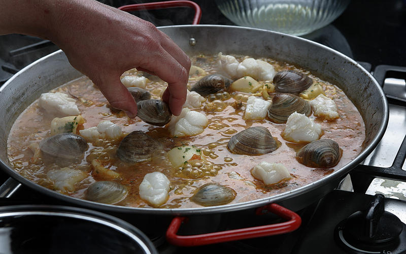 Chiringuito seafood paella