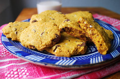 Chocolate Chip Pumpkin Cookies
