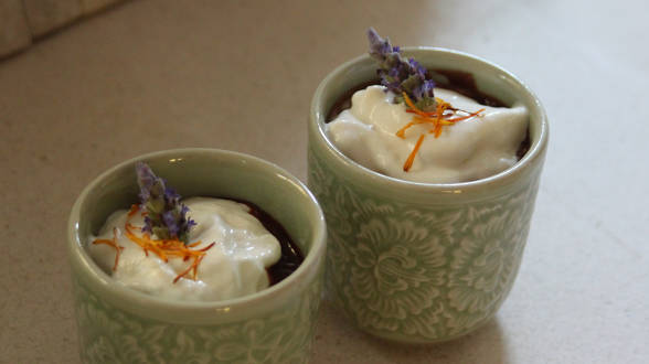 Chocolate Cups with Whipped Cream (Pots de Crème)