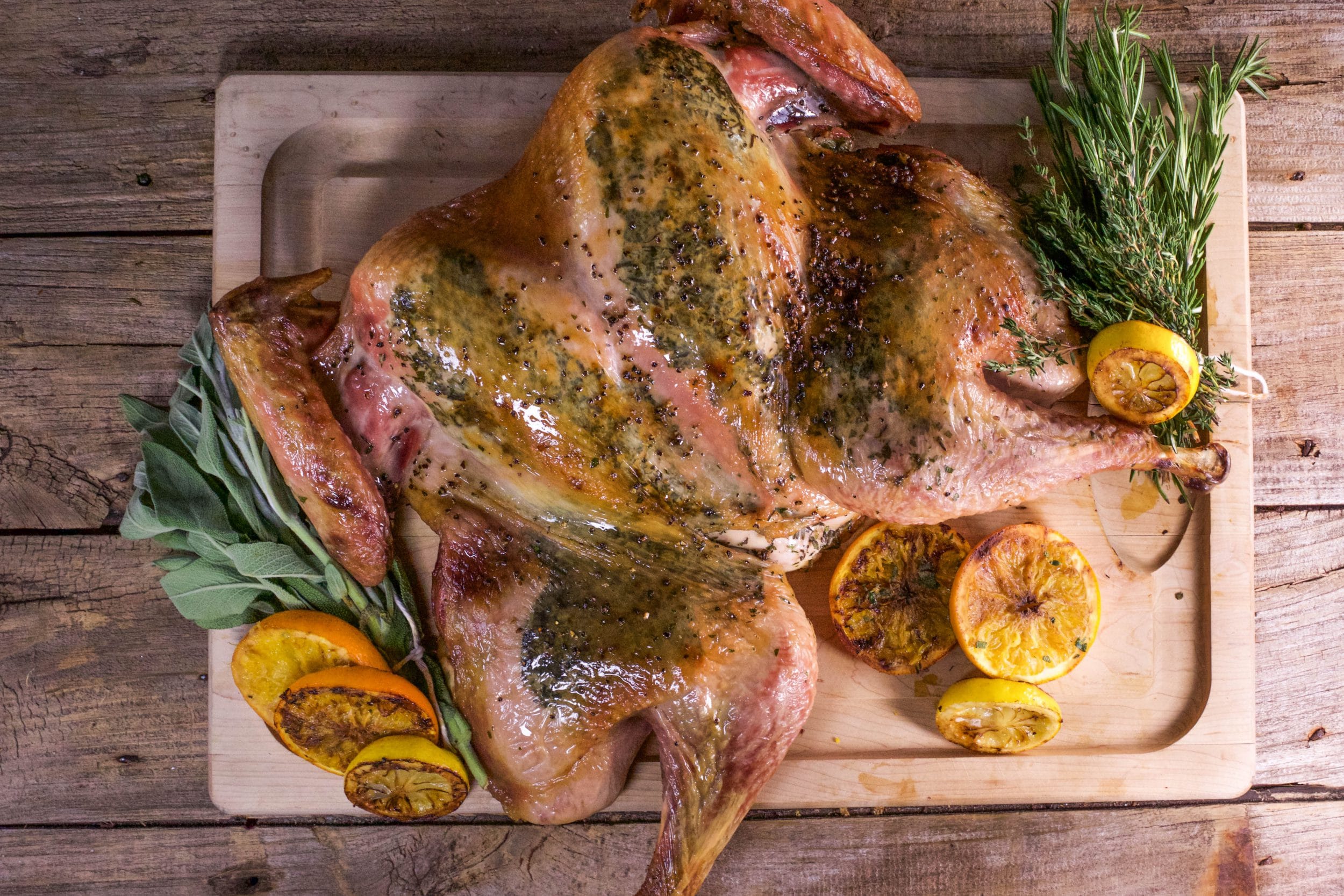 Citrus and Herb Spatchcock Turkey