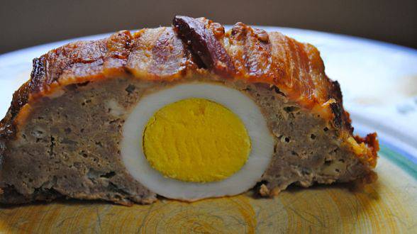 Cobb-Style Meatloaf, Spinach Salad with Dijon Dressing
