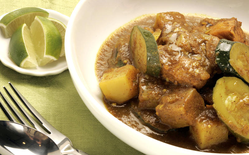 Colombo pork loin curry