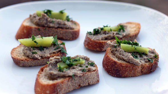 Crostini Bar: Mushroom “Paté”