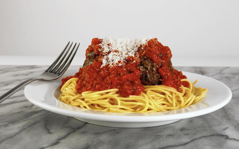 Dominick's spaghetti and meatballs