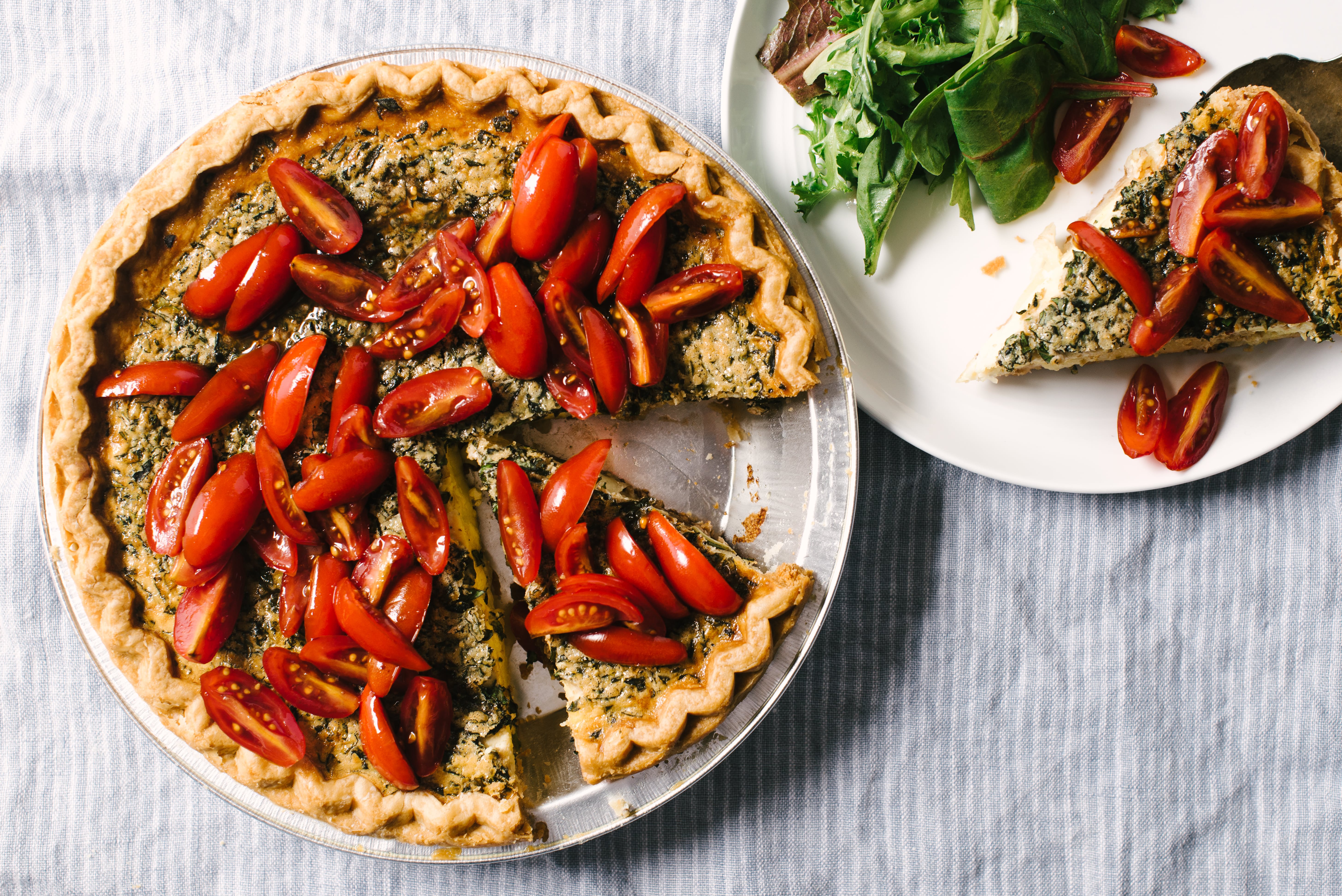 Easy Caprese Quiche