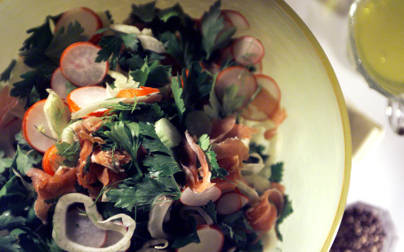 Fennel, Radish and Parsley Salad With Prosciutto