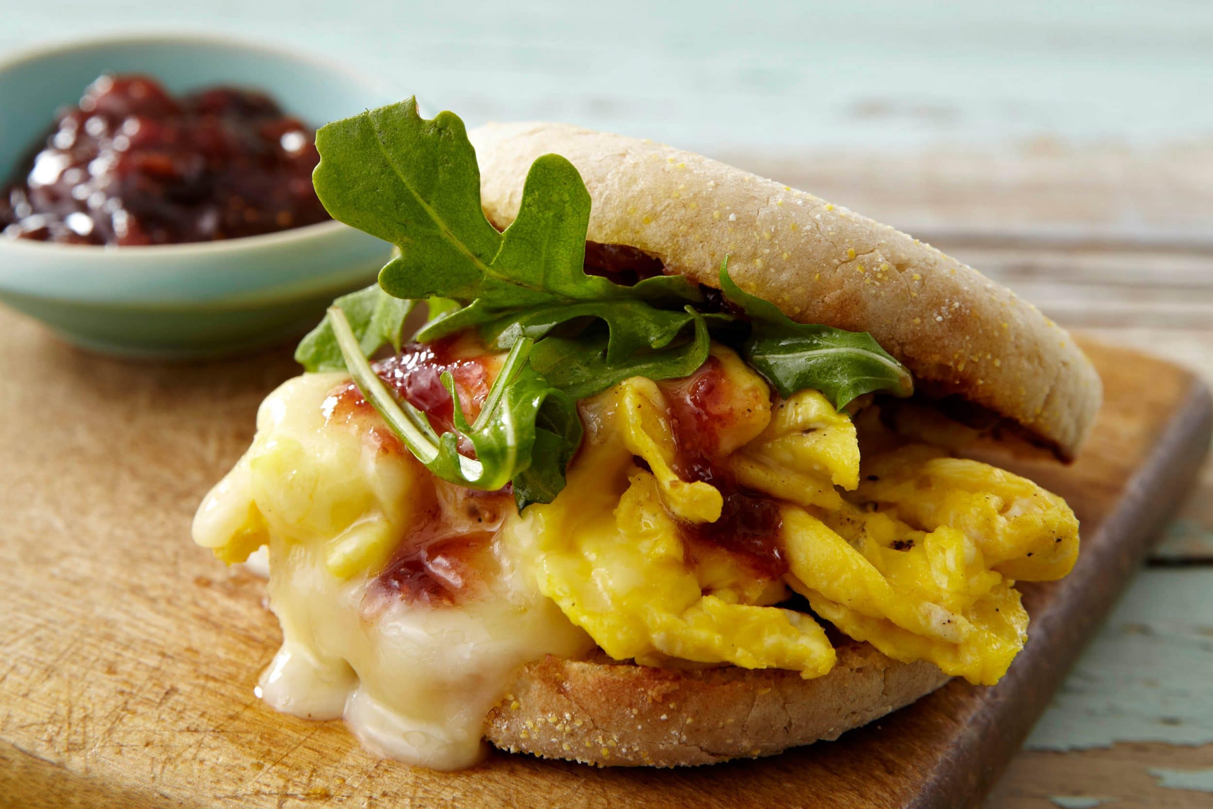 First-Prize Breakfast Sandwich with Orange Lavender Fig Jam