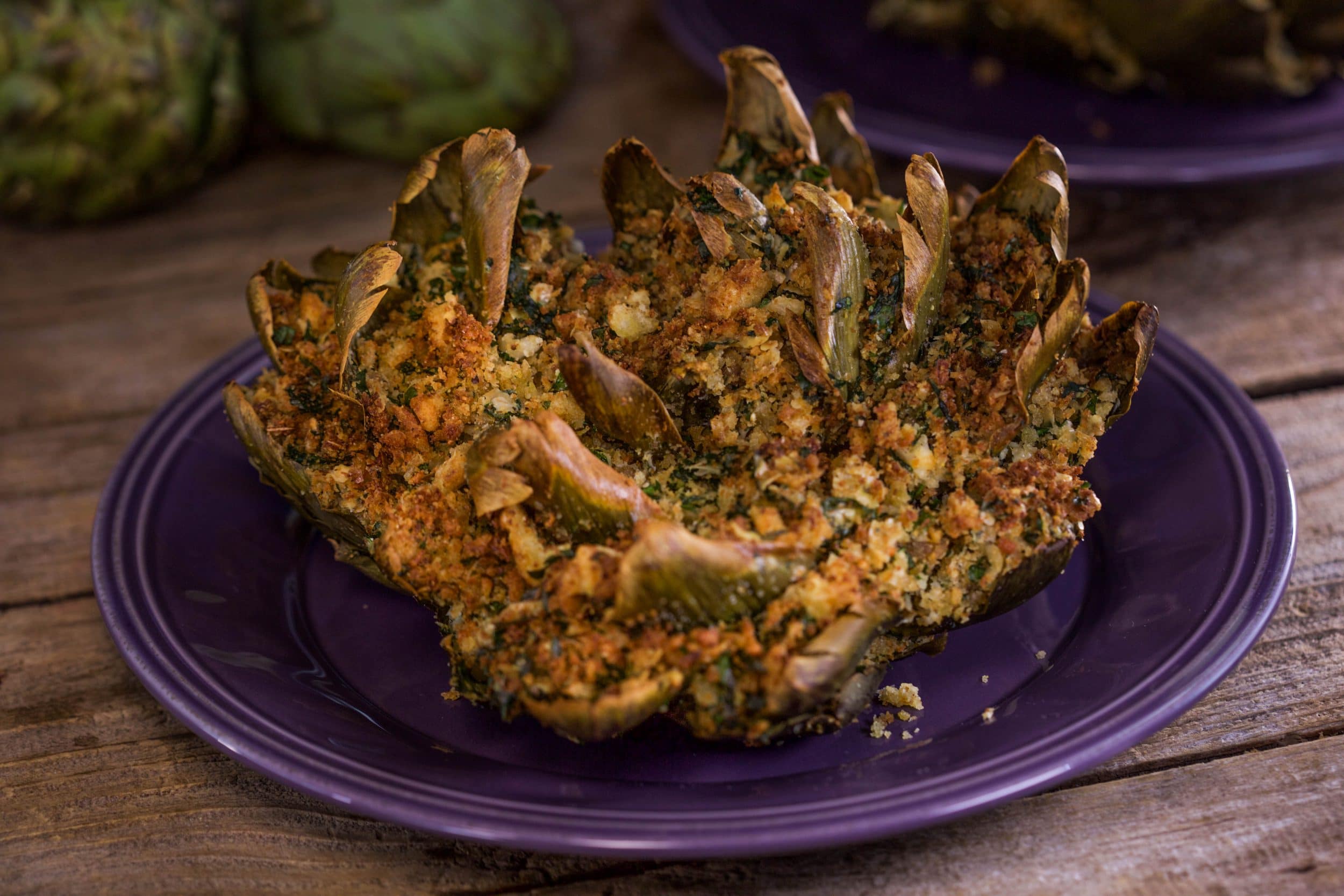 Grandpa’s Artichokes (Baked Stuffed Artichokes)