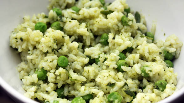 Green Rice and Peas