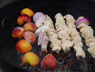 Grilled Stone Fruits with Balsamic and Black Pepper Syrup