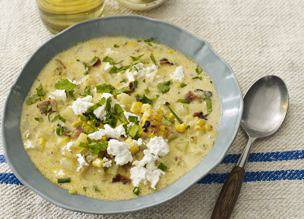 Grilled Summer Corn-and-Chipotle Chowdah