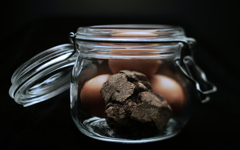 Guy Savoy's lentil ragout with black truffles
