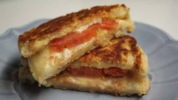 Inside-Out English Muffin Grilled Cheese