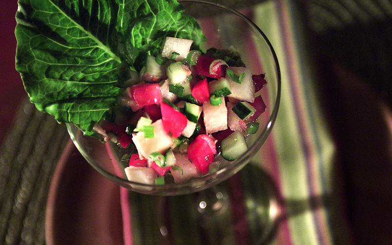 Israeli salad, California style