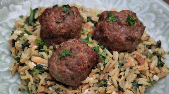 Lamb Meatballs and Toasted Orzo