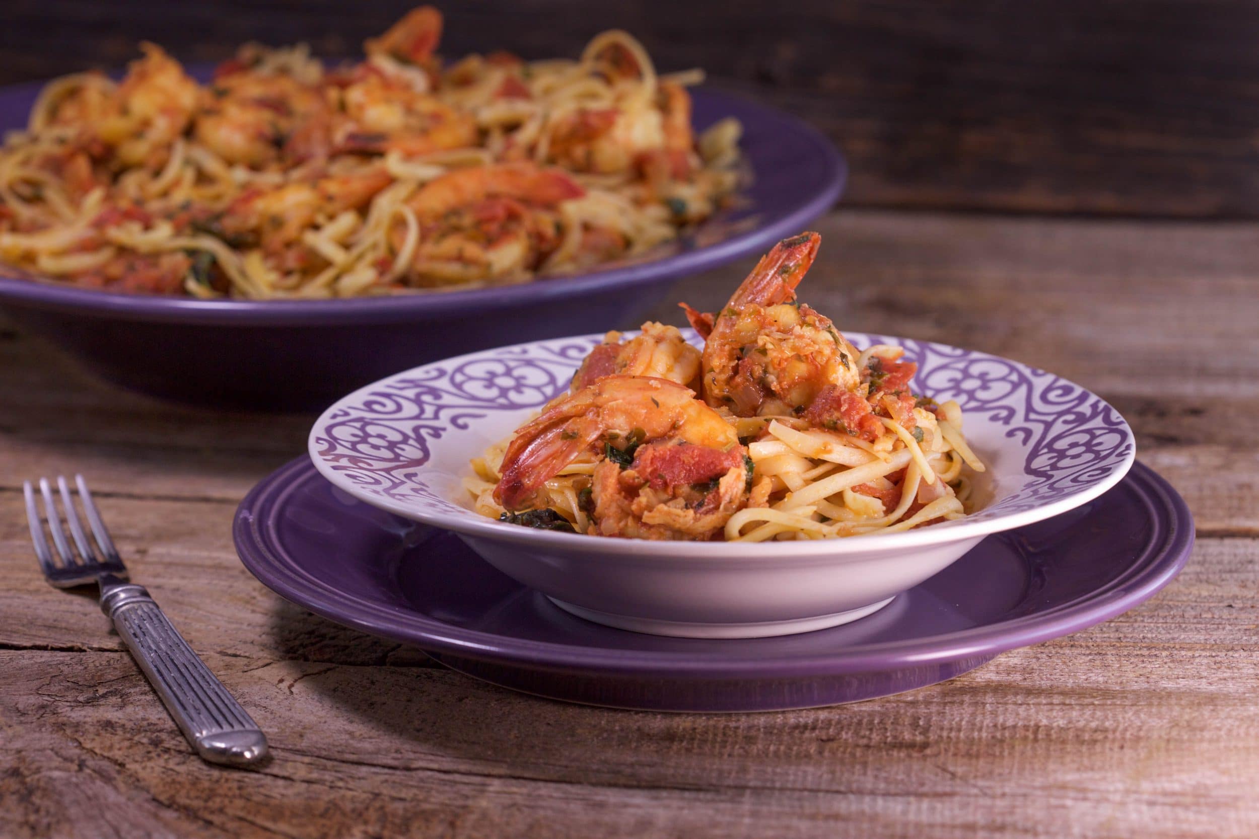 Linguini with Shrimp Fra Diavolo
