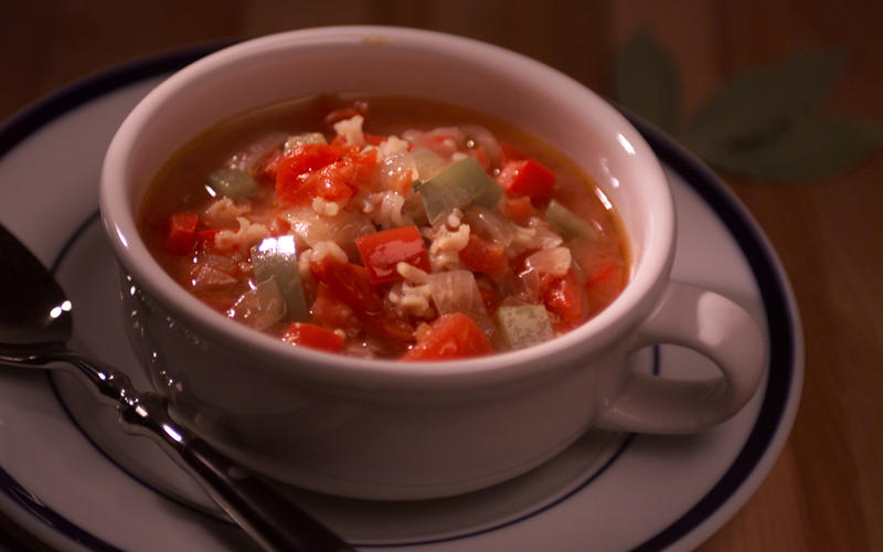 Louisiana-Style Chicken and Rice Soup
