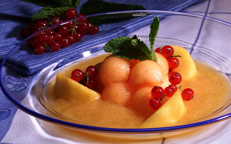 Melon and Peach Soup