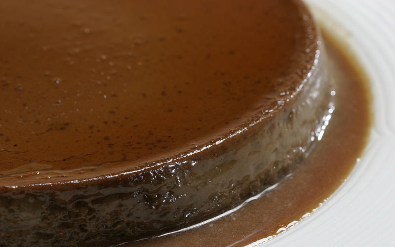 Mexican chocolate flan