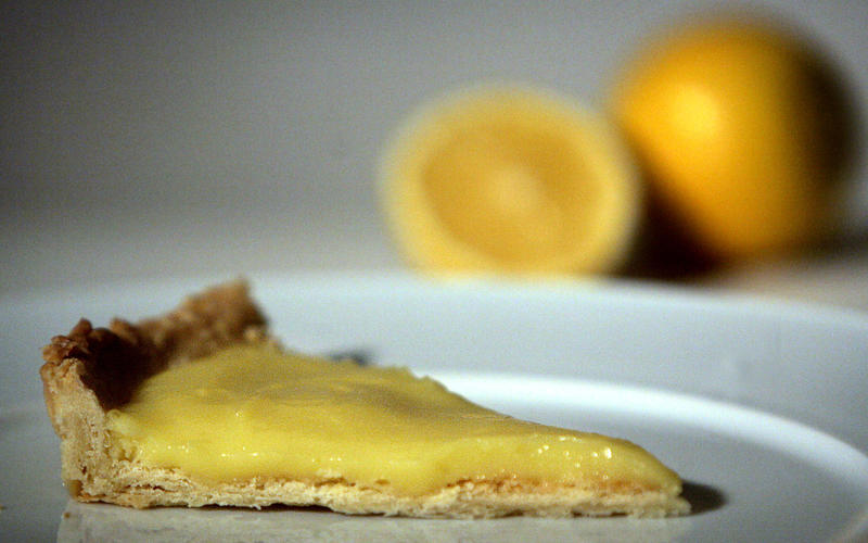 Meyer lemon curd tart