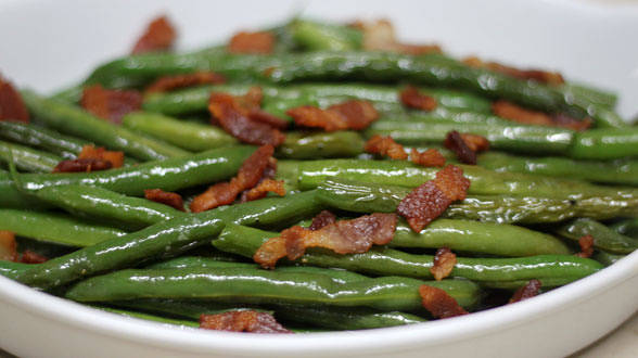 Micro-way-cool Bacon and Green Beans