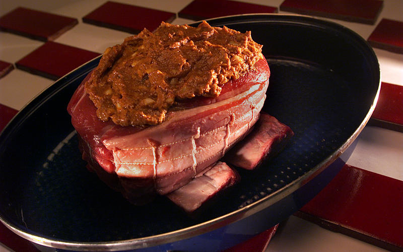 Mom's famous garlic cross rib roast