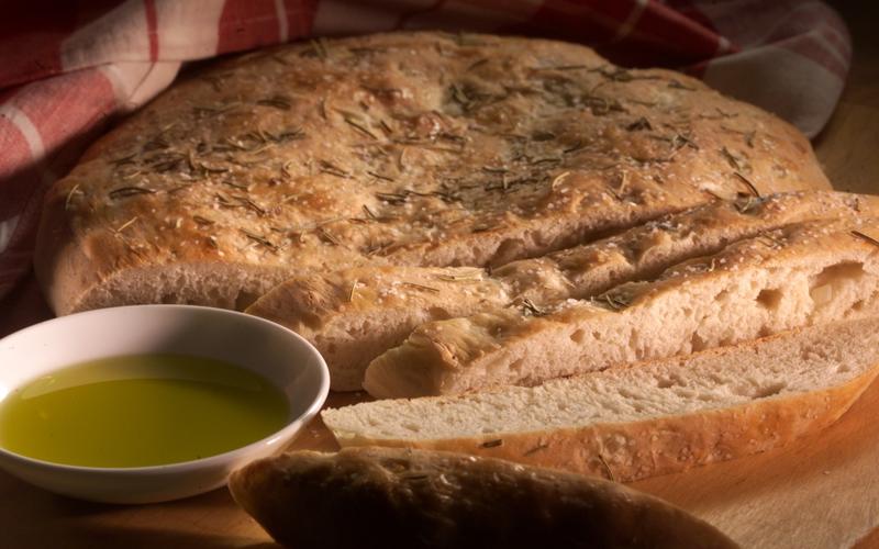 Monti's Roman bread (focaccia)