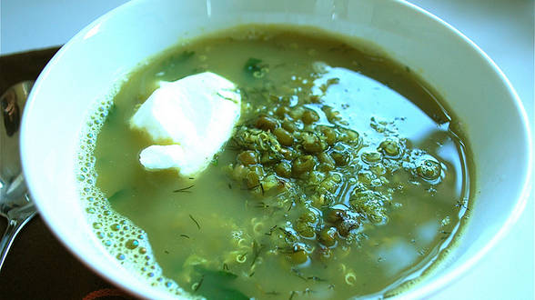 Mung Bean and Quinoa Soup