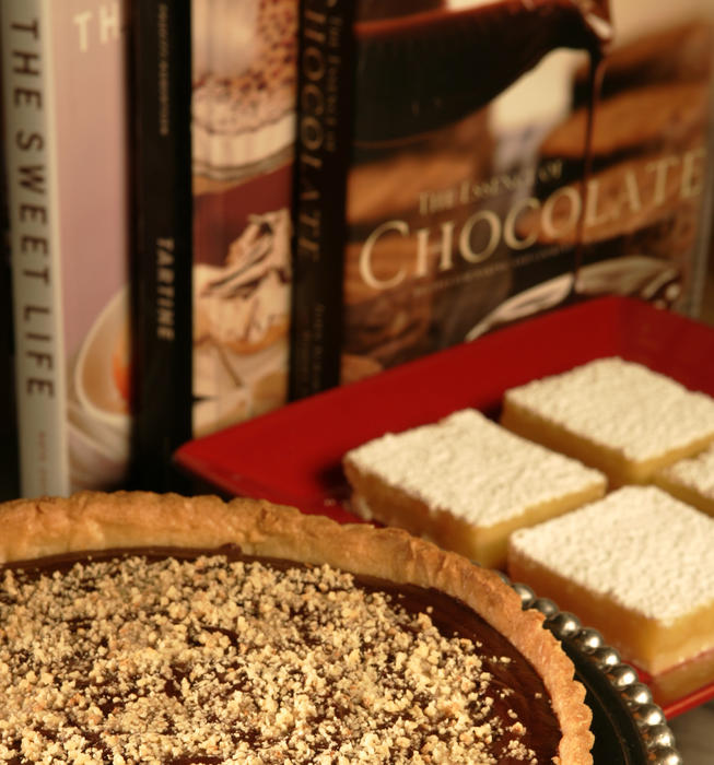 Orange chocolate ganache tart