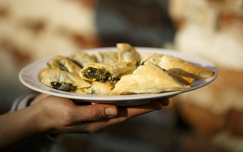 Papa Cristo's spanakopita