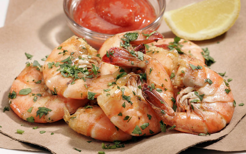 Peel-'n'-eat shrimp
