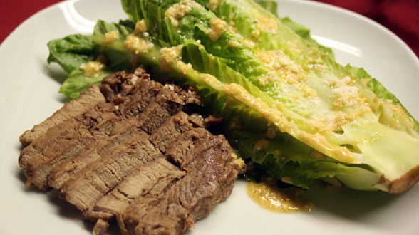 Petit Fillet with Grilled Caesar Salad