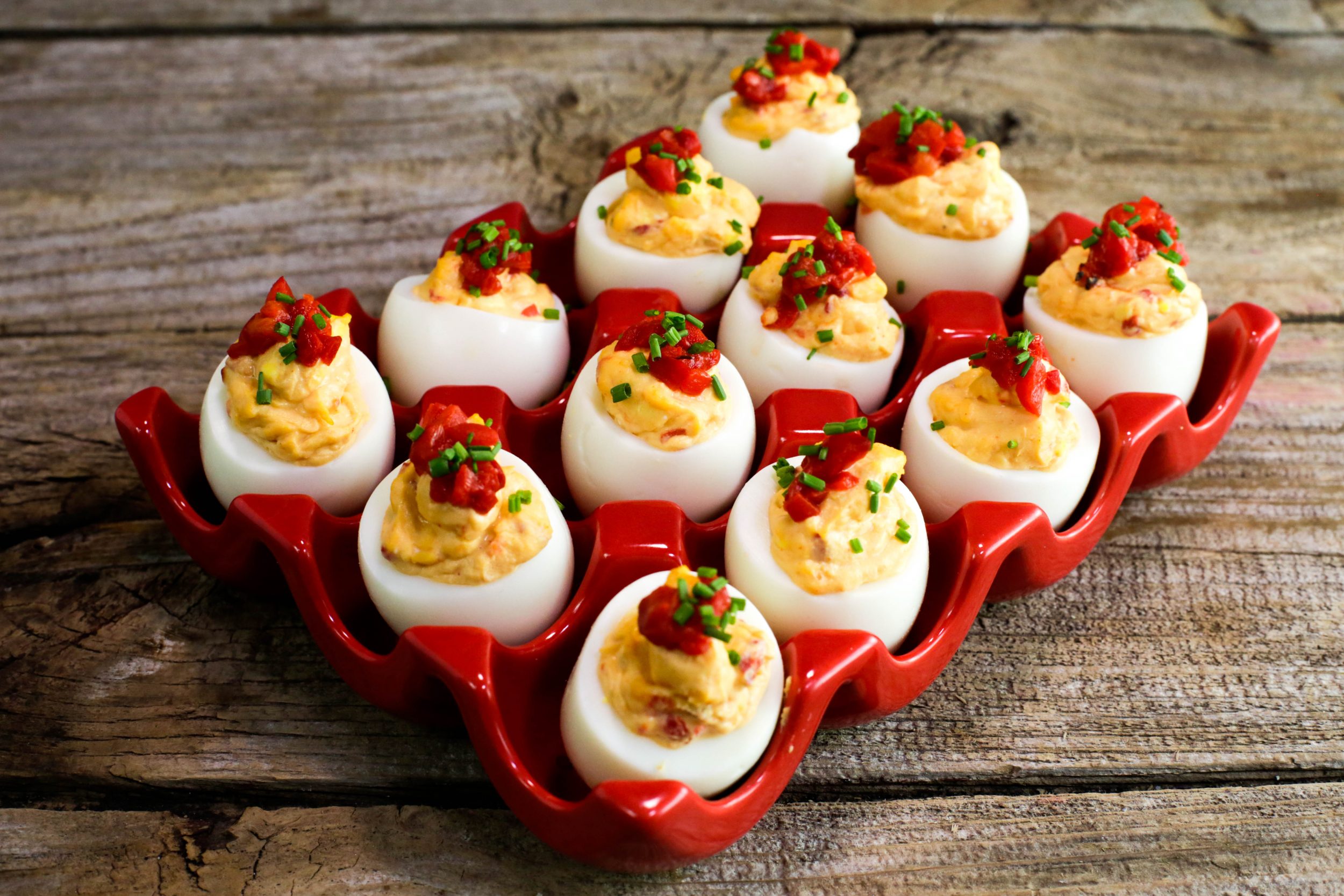 Pimiento Cheese Deviled Eggs