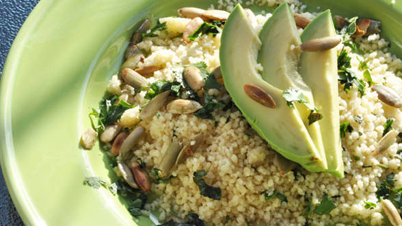 Pistachio, Garlic and Mint Couscous