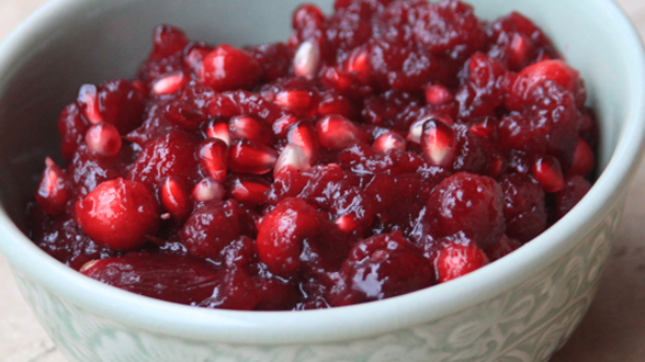 Pomegranate Cranberry Sauce