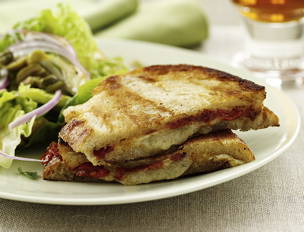 Pressed Manchego Cheese Sammies and Spicy Spanish Salad