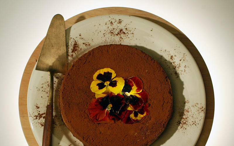 Rich chocolate-almond cake