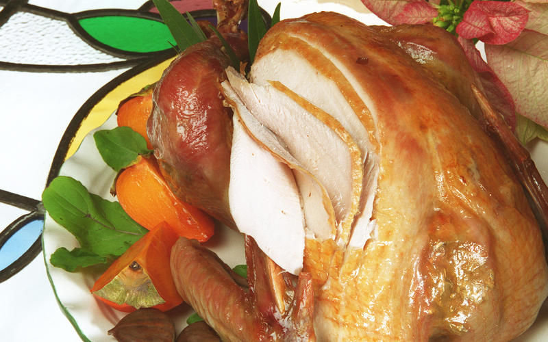 Roast brined turkey