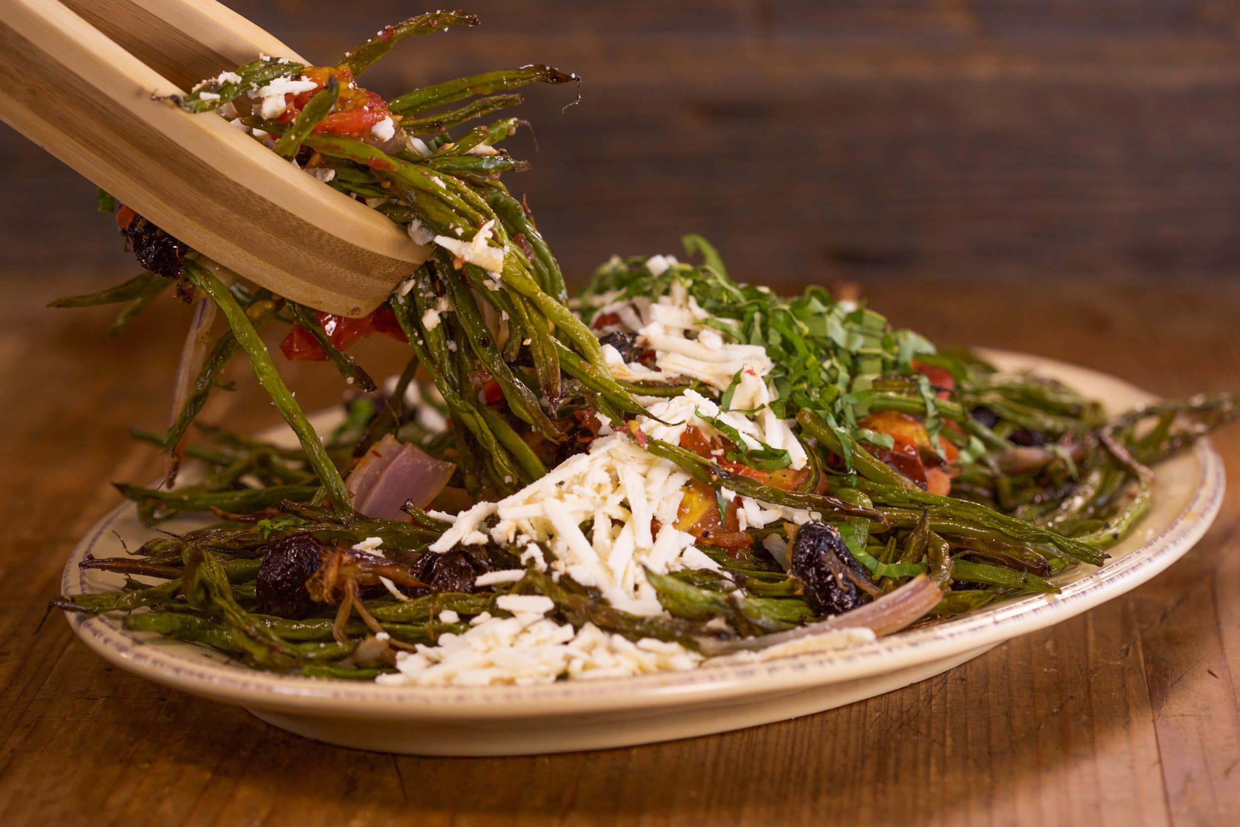 Roasted Green Beans and Tomatoes