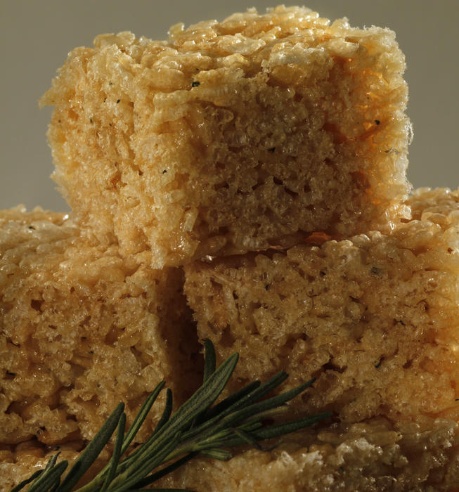 Rosemary marshmallow squares