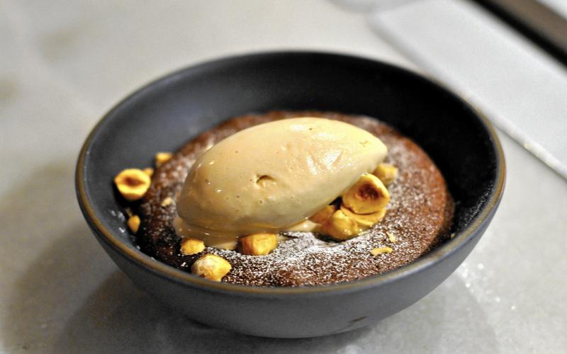 République's chocolate fondant cake